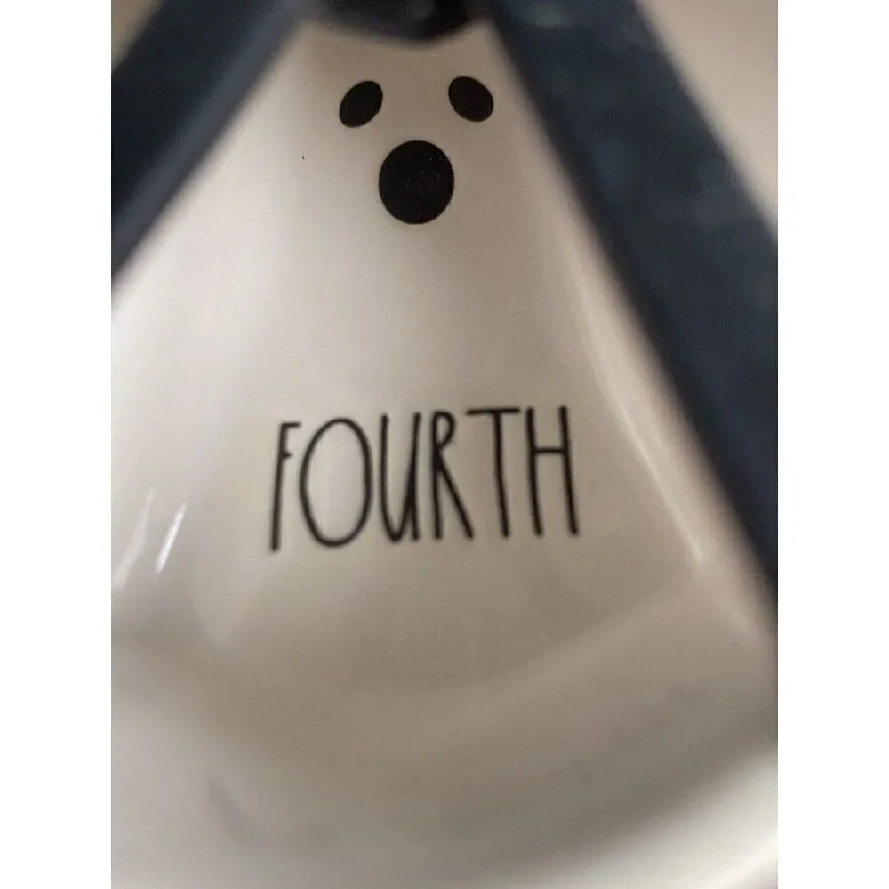 Set Of 4 Rae Dunn Halloween White GHOST Shaped Measuring Cups Ceramic NEW‎